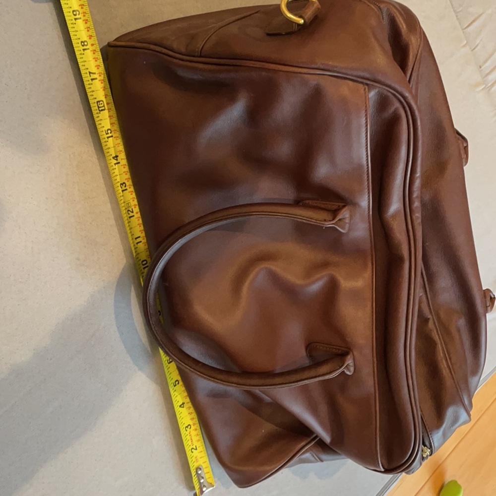 COACH genuine leather Luggage burgundy brown - Picture 5 of 6